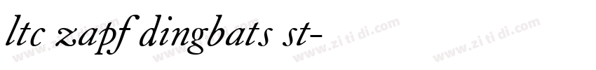 ltc zapf dingbats st字体转换